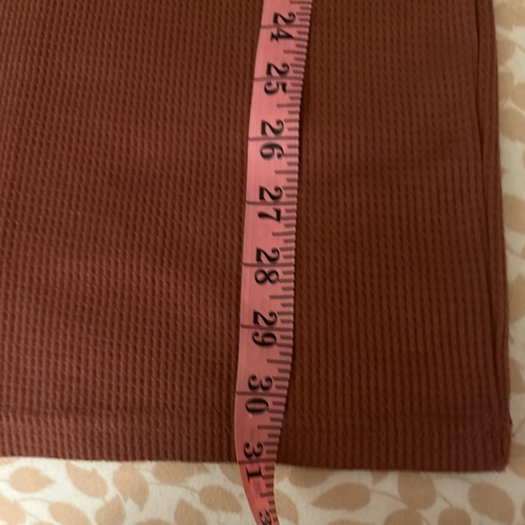 superdown Revolve Nickie Waffle Knit Long Sleeve Notched Neck Dress Dusty RoseXS - Picture 15 of 15